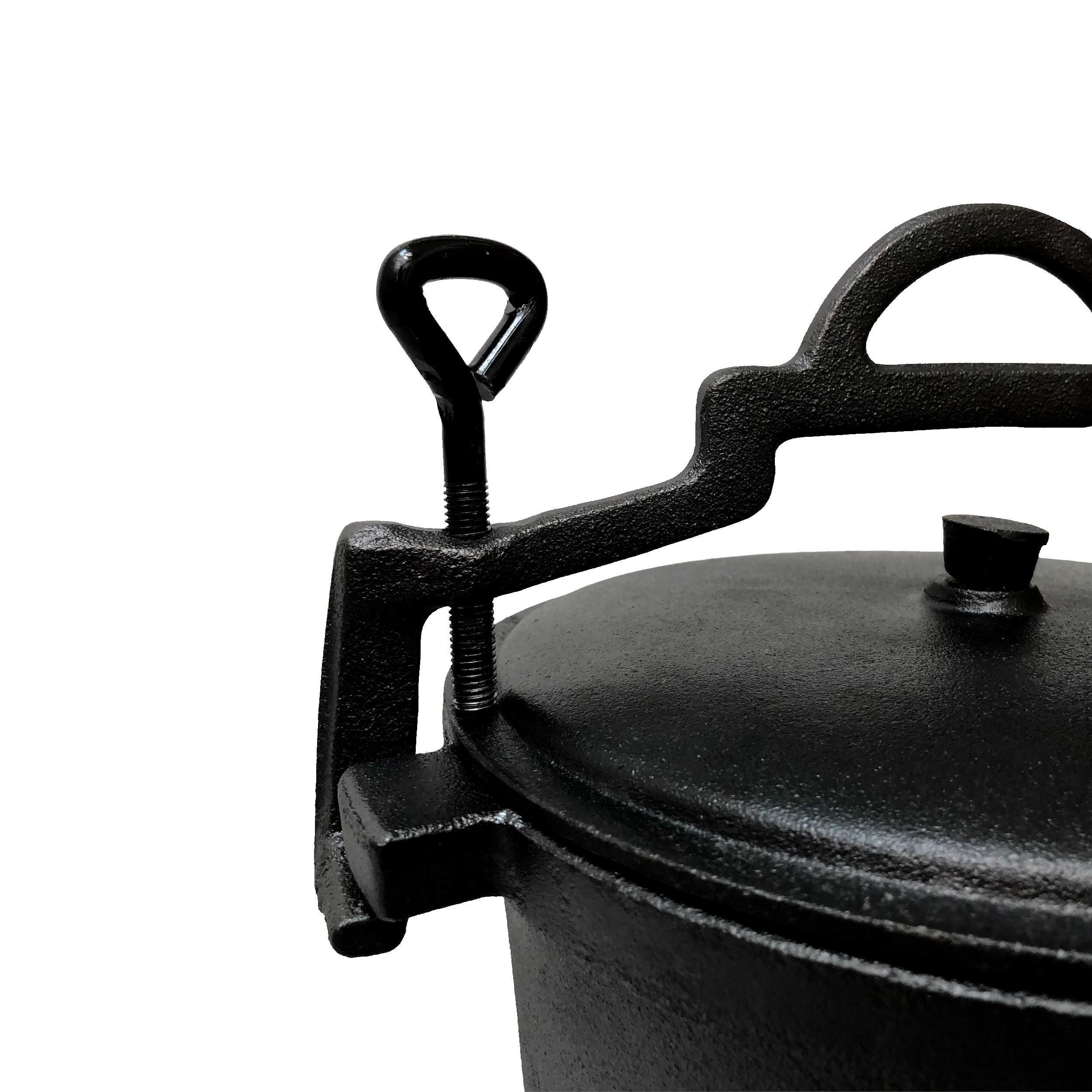 Kociołek myśliwski żeliwny Emaliowany 8L garnek ognisko grill