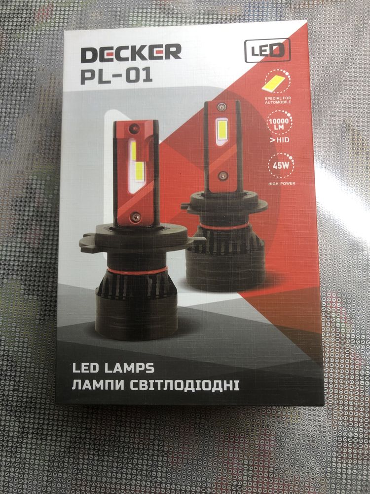 Decker PL-01 h7 led лампы цена за пару