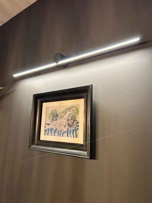 Nowoczesny smukły kinkiet Nowodvorski dł. 91 cm czarny mat