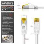 Cabo de rede Ethernet NOVO 20m CAT 7 fino  10 Gbps S/FTP PIMF