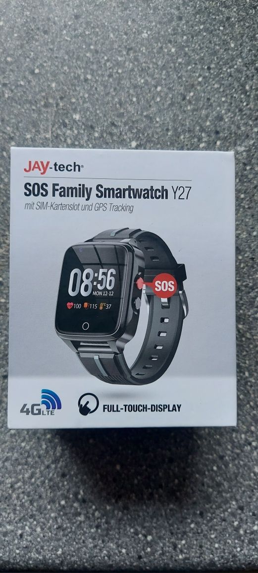 Nowy smartwatch 4g sim y27 tech sos family GPS tracking.