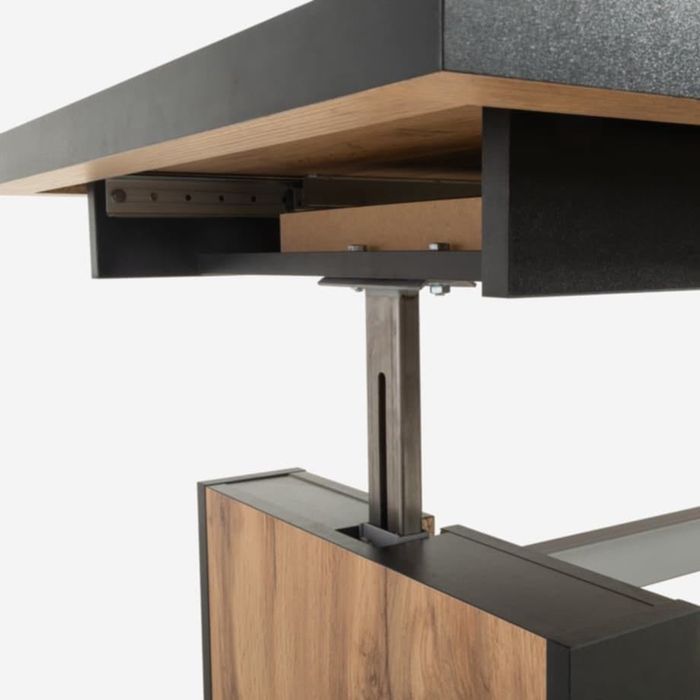 Opal II Duo Color Ławostół, dąb wotan/czarny,  jak nowy