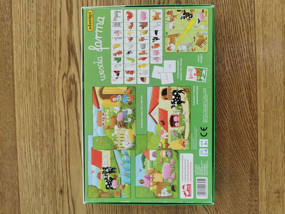 3 gry edukacyjne "Wesoła Farma " 3+
