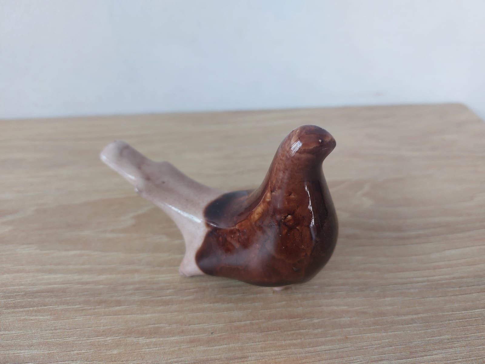 Figurka ceramiczna Ptak PRL