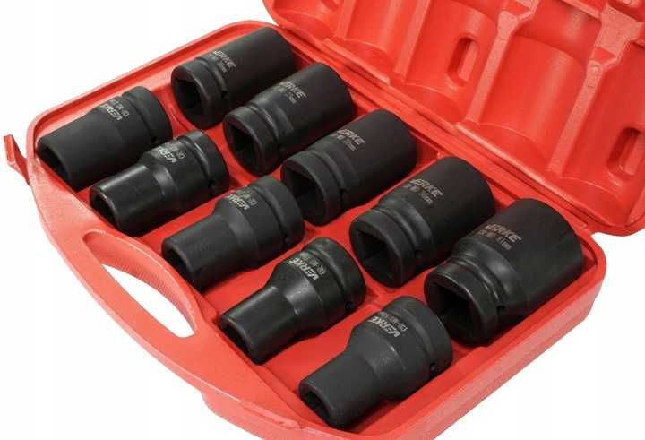 Zestaw nasadek udarowych długich Verke V39465 1" 17-41 mm 10 szt.