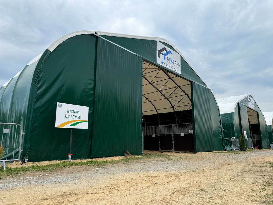 Hala tunelowa namiotowa wiata na słomę KAŻDY WYMIAR od ręki PRODUCENT