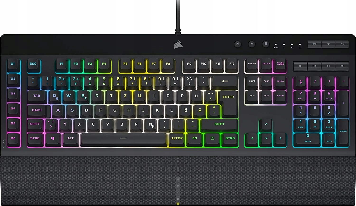 klawiatura membranowa crosair k55 rgb pro xt opis