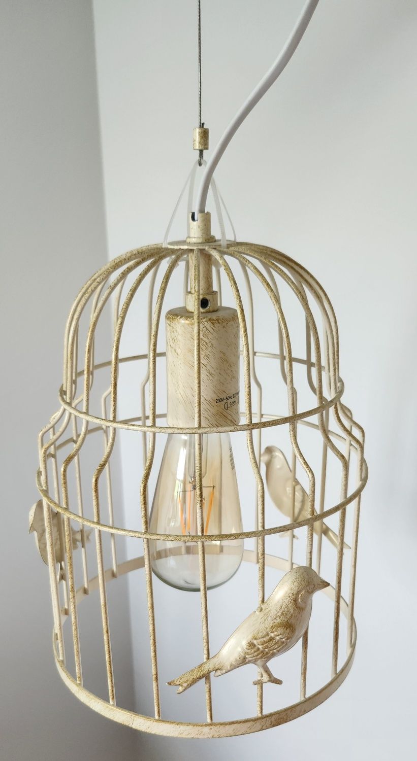 Lampa stojąca Birdcage (motyw klatki dla prakòw)