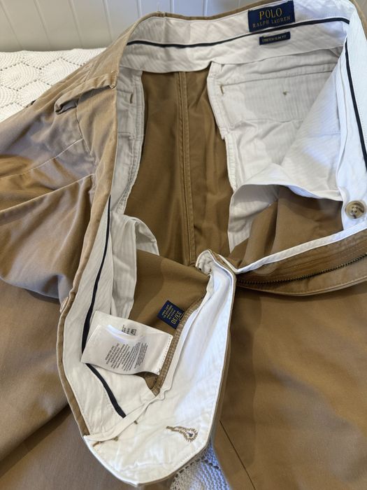 Calças Polo Ralph Lauren castanho claro
