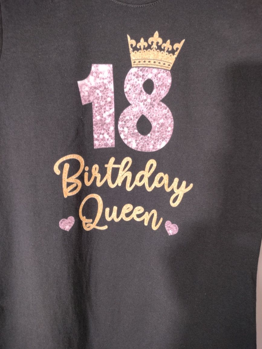 Koszulka damska królowa 18 urodziny