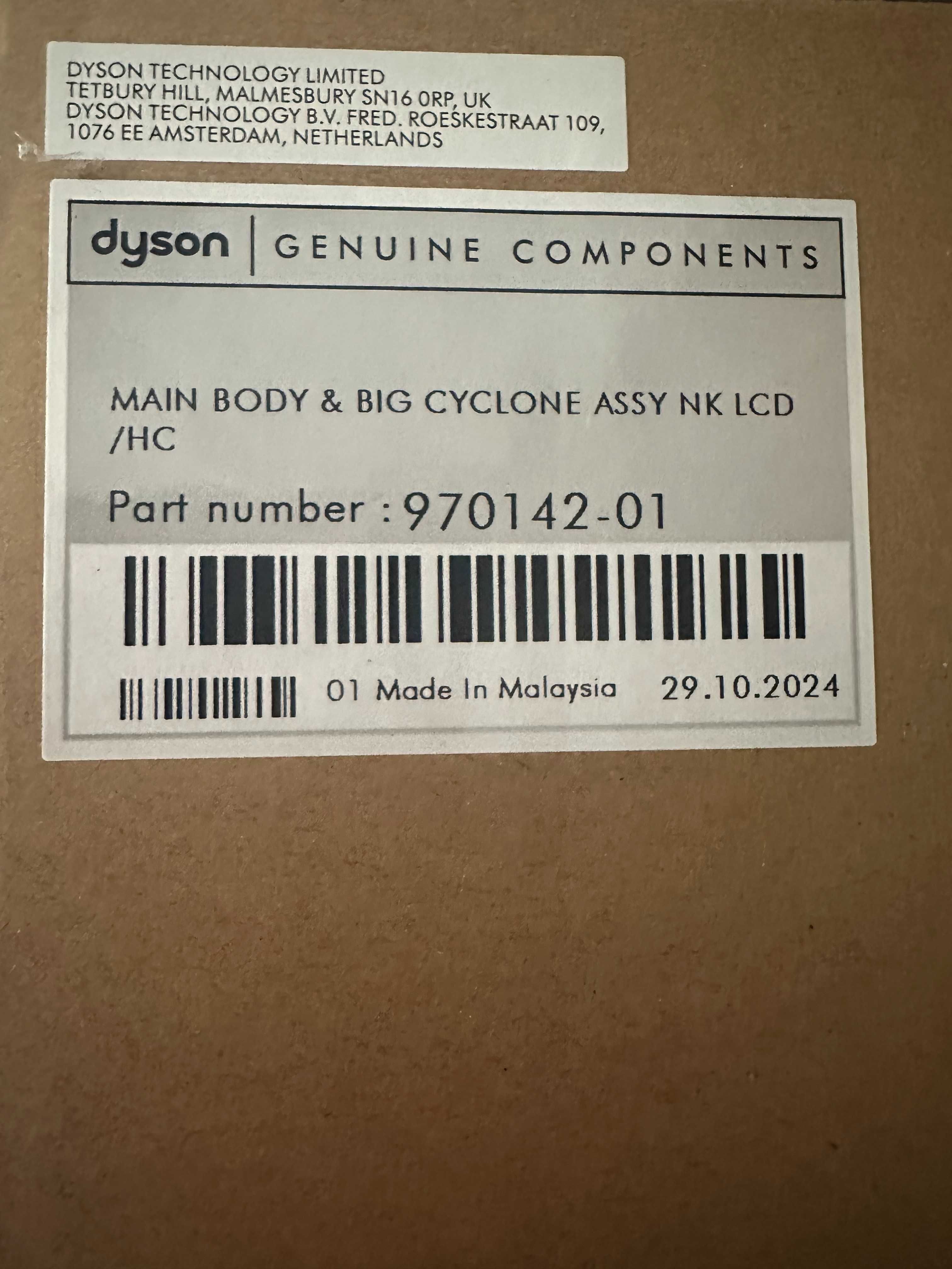 DYSON CORPO PRINCIPAL Substituição, ORIGINAL Novo Em CAIXA