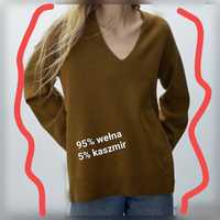 Sweter wełna, kaszmir Massimo Dutti