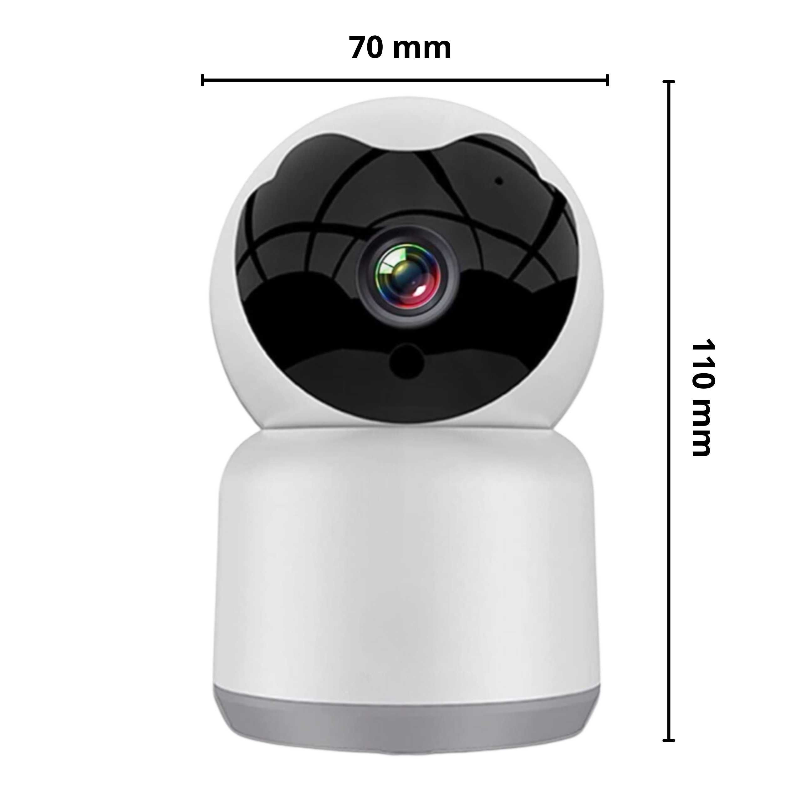 Elektroniczna Niania Kamera Obrotowa Baby Monitor Tryb Nocny HD WI-FI