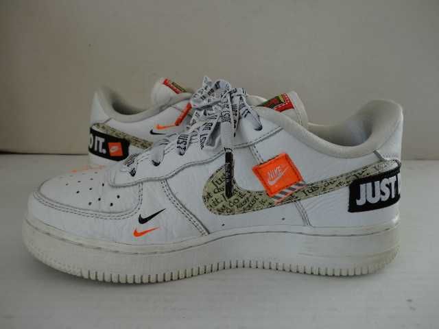 Buty NIKE AIR FORCE 1 PREMIUM Just Do It roz 36 Skóra Adidasy Białe