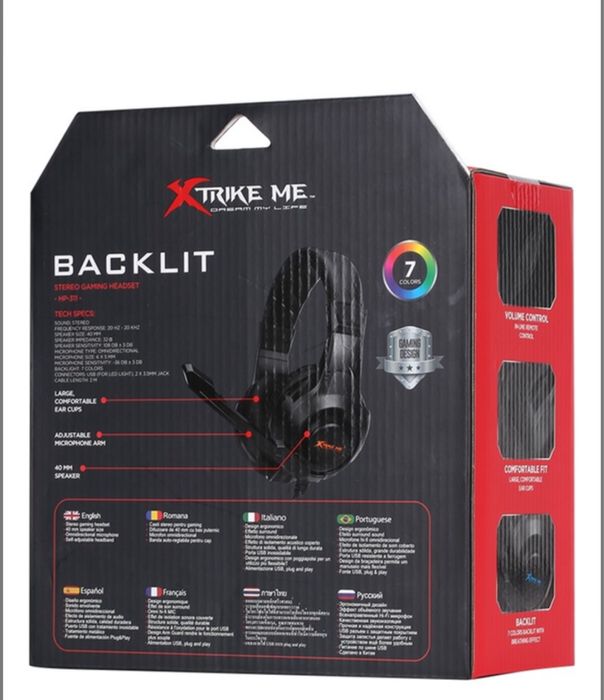 Навушники XTRIKE ME HP-311 7colors-LED