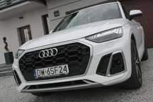 Audi Q5 S-line MatrixBeam Akt.Zawiesz Aktyw.Temp Alcanatara Gwarancja Vat23%