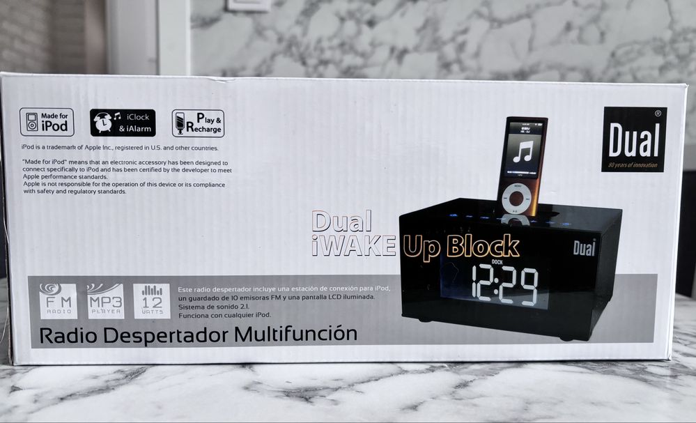 Radio radiobudzik mp3 LCD iPod alarm zegarek wielofunkcyjny