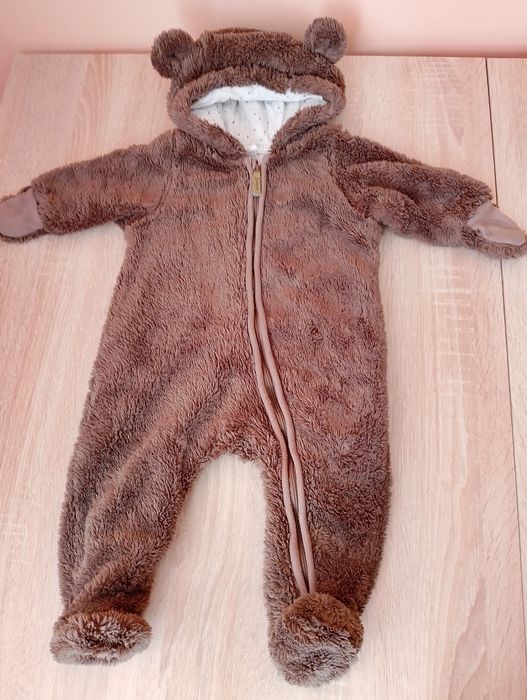 Kombinezon miś 62 kaptur h&m