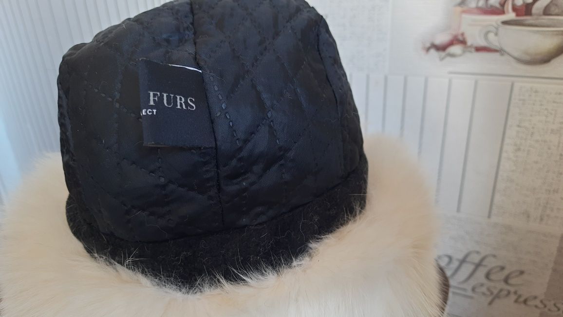 Шапка ушанка женская, подростковая 57 см, Saga Furs