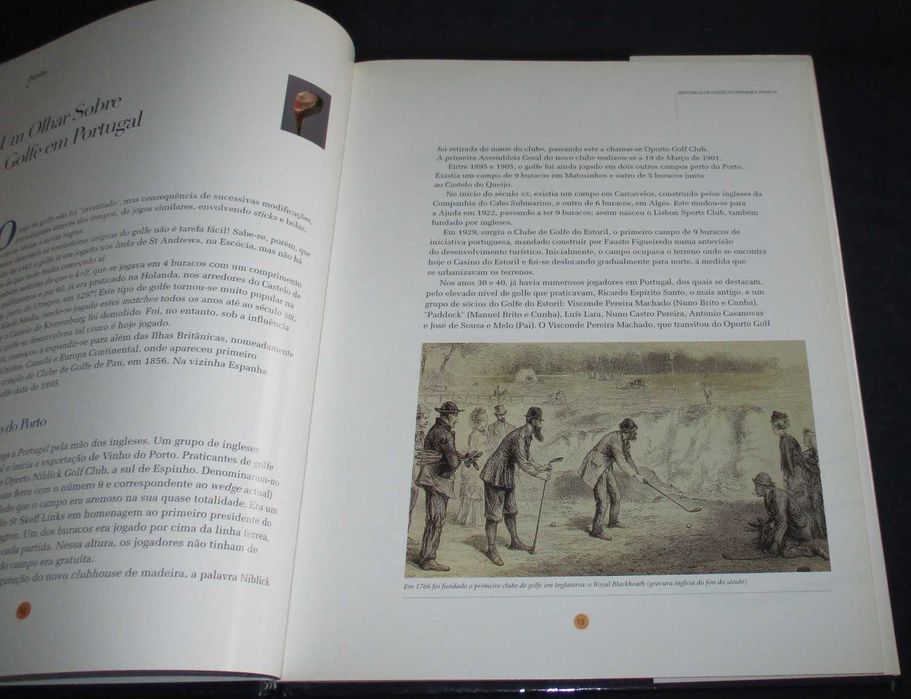Livro Paixões Histórias de golfe na Primeira Pessoa