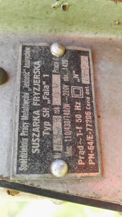 Stara suszarka fryzjerska PRL, stojąca, podłogowa, WENUS, FALA 3 szt.