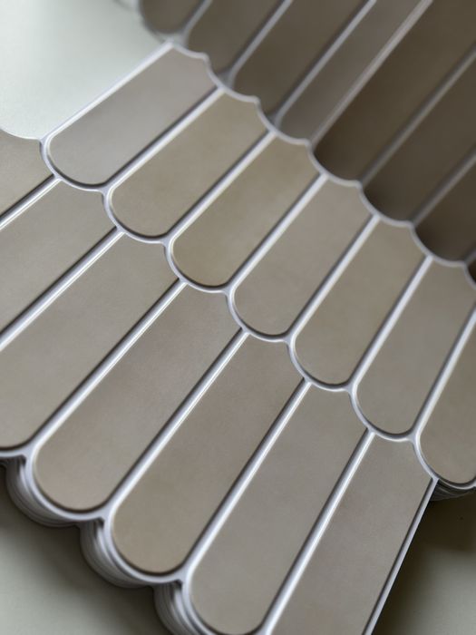 Samoprzylepne panele winylowe ścienne (beżowe, 3D)