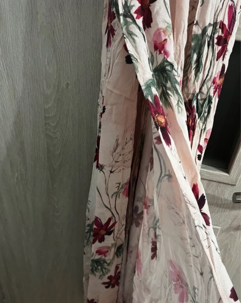 Sukienka maxi wiskoza Laurella M 38 w kwiaty