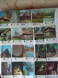 Календарики Латвия:зодчество, птицы, растения. Виды г.Сумы,Олимпийские