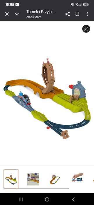 Kolejka tory Tomek i Przyjaciele lokomotywa Tomek zestaw