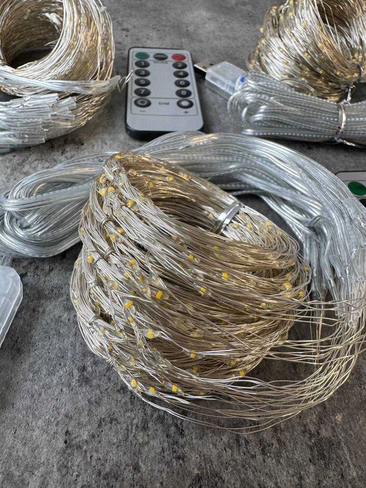 Гірлянда штора на вікно 6*3м , 600 ламп. 8 режимів. Пульт в комплекті