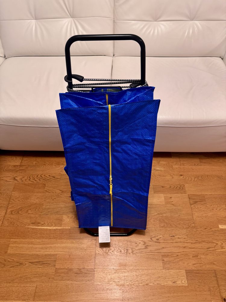 Wozek transportowy Ikea Rullebor wraz z torba Ikea Frakta