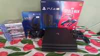 PS4 Pro 1TB, 2 pady, słuchawki, 13 gier