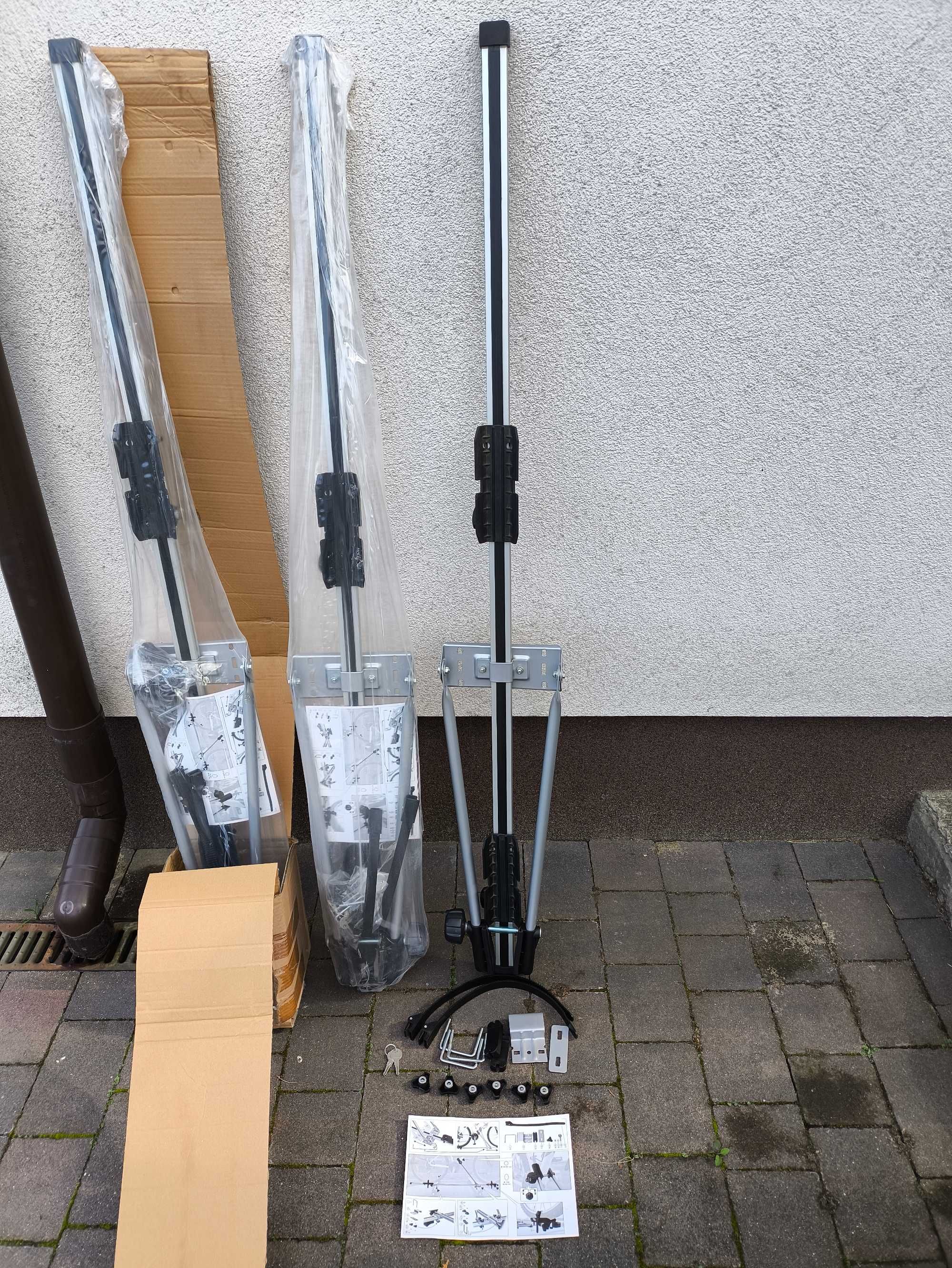 3x BAGAŻNIK dachowy na rower-uchwyt rowerowy ALUMINIOWY na dach - AMOS