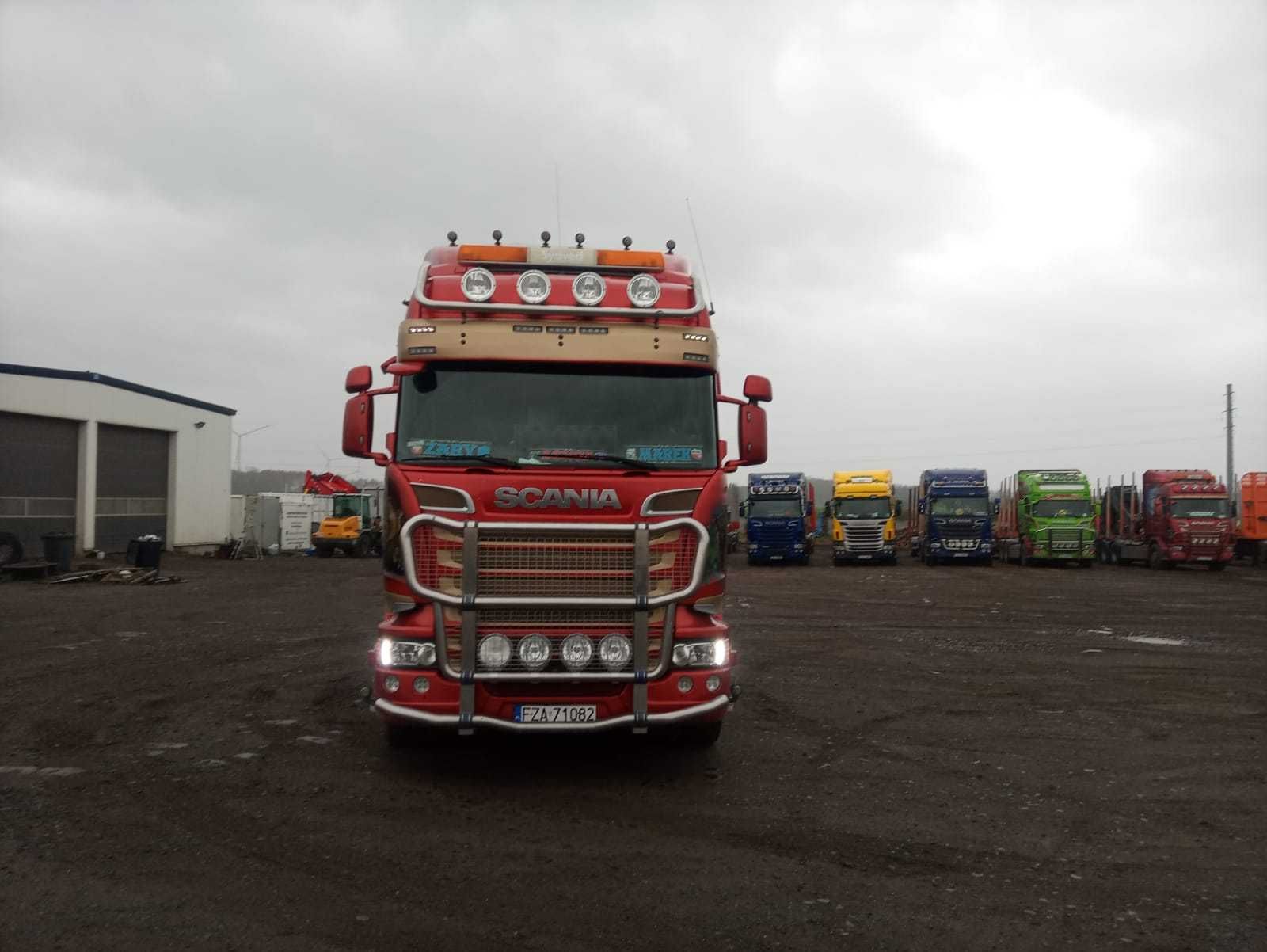 Samochód ciężarowy do drewna Scania R730, 2014 r.