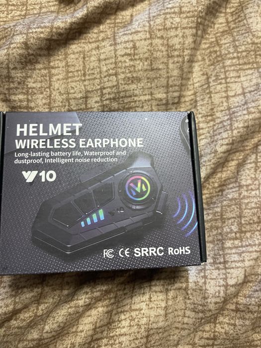 Мотогарнетура Helmet wireless earphone y10