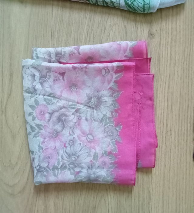 Conjunto 4 lenços de senhora floral natureza