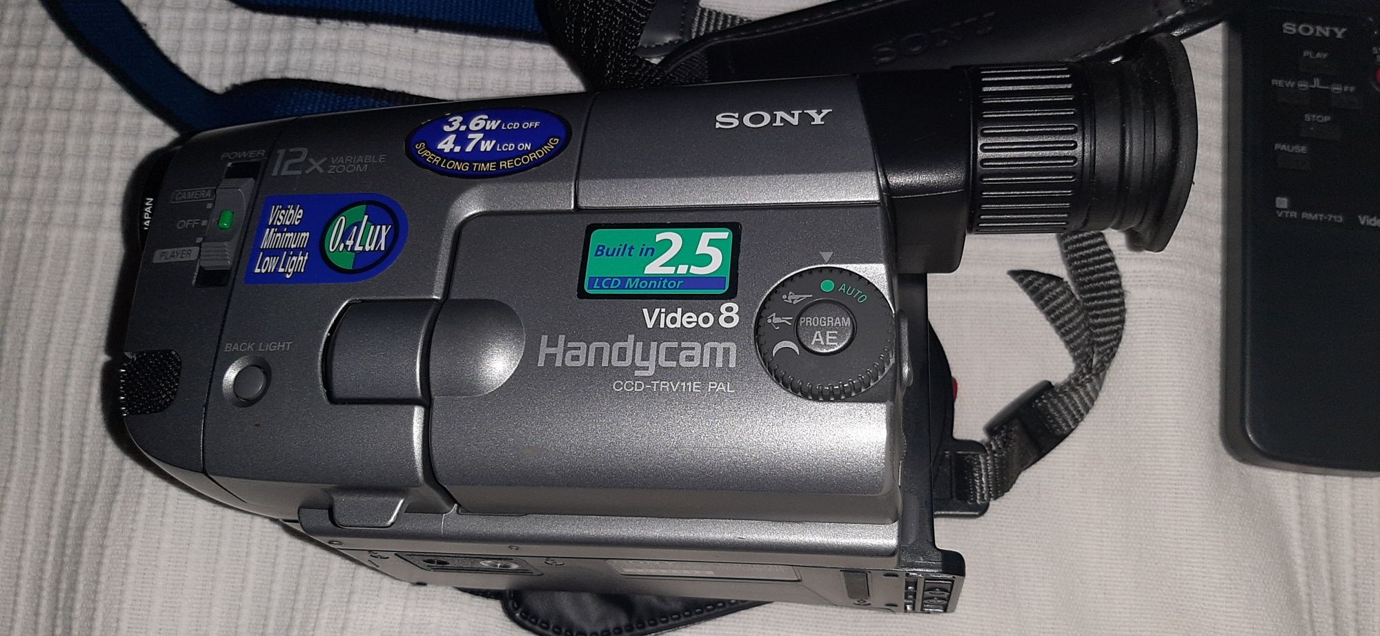 Câmara video filmar Sony vídeo 8  vários acessórios