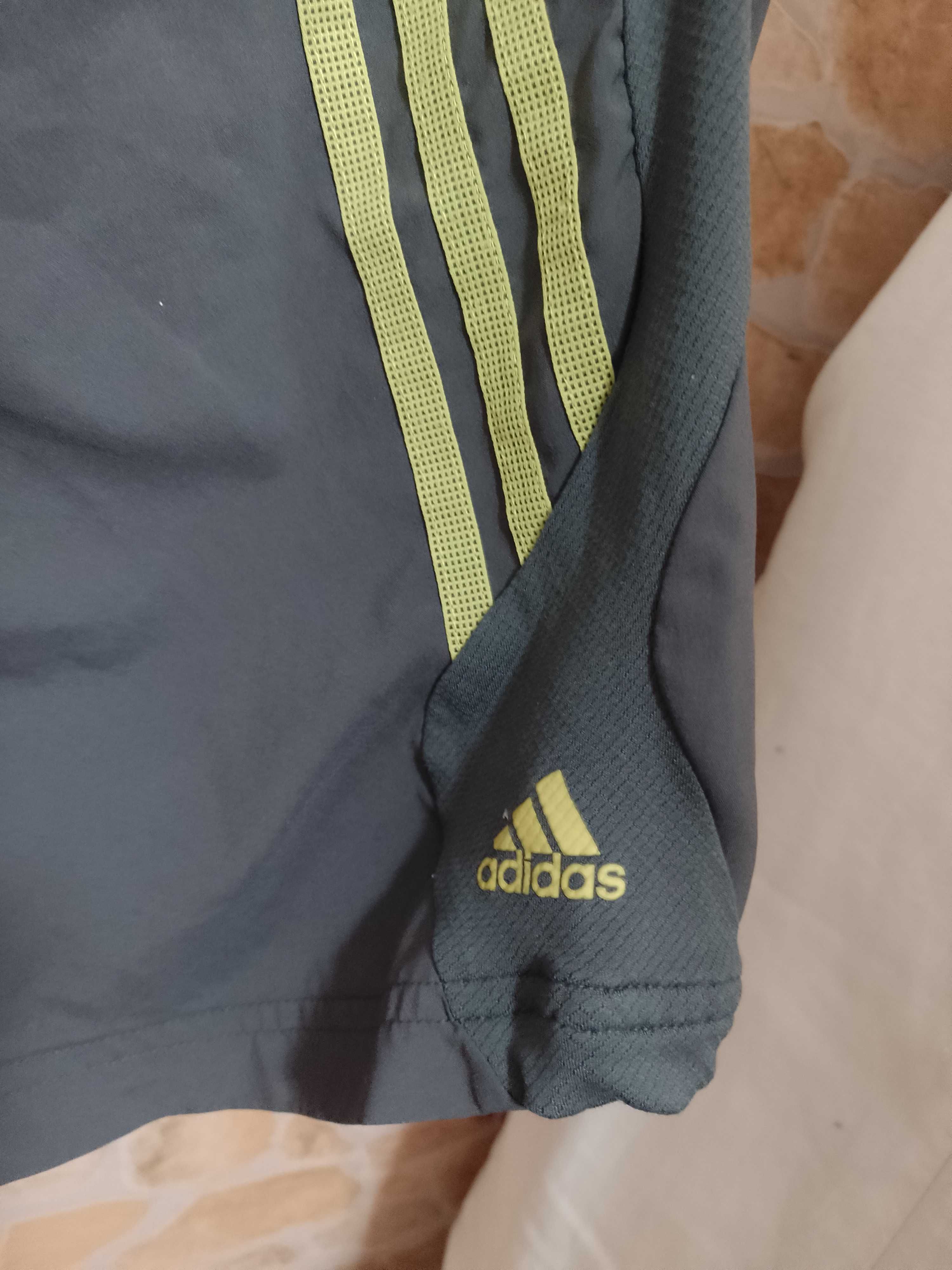 (XL) ADIDAS/Szaro-zielone Szorty z Londynu, krótkie spodenki