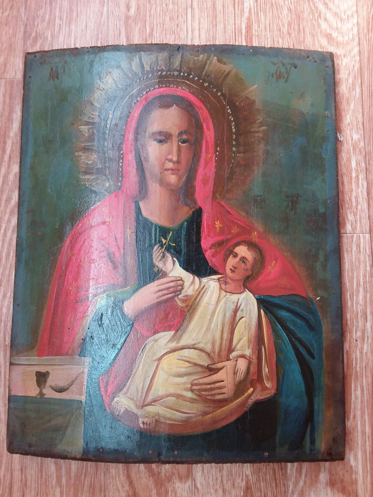 Старинная икона "Божа матір П'ятницька"