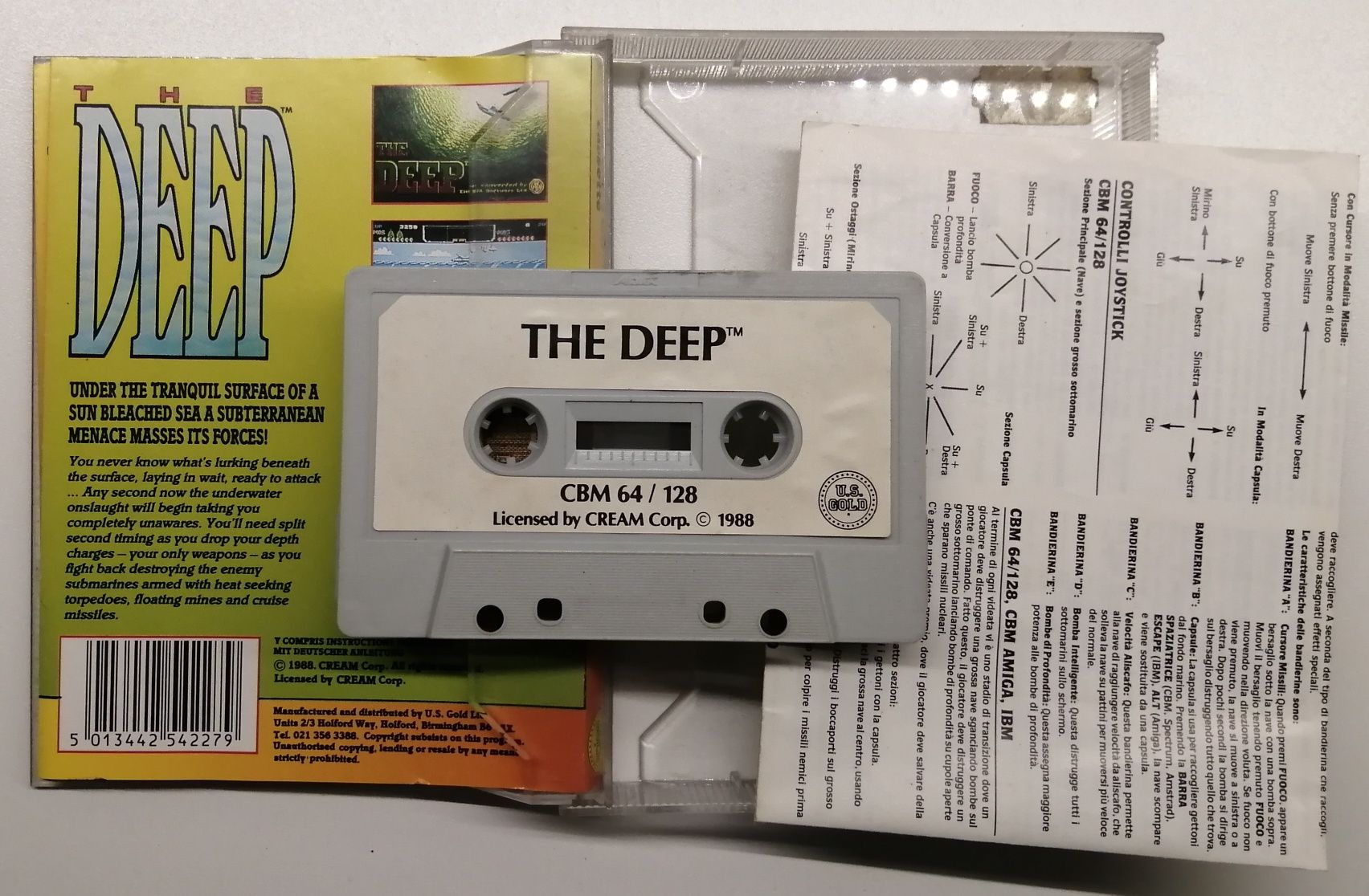 "DEEP" gra na Commodore 64 kaseta magnetofonowa RETRO
