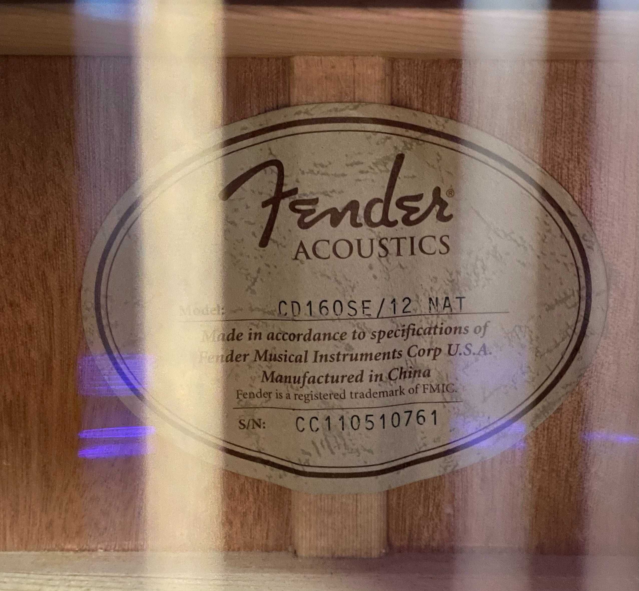 Fender CD160SE 12 strunowa gitara elektroakustyczna