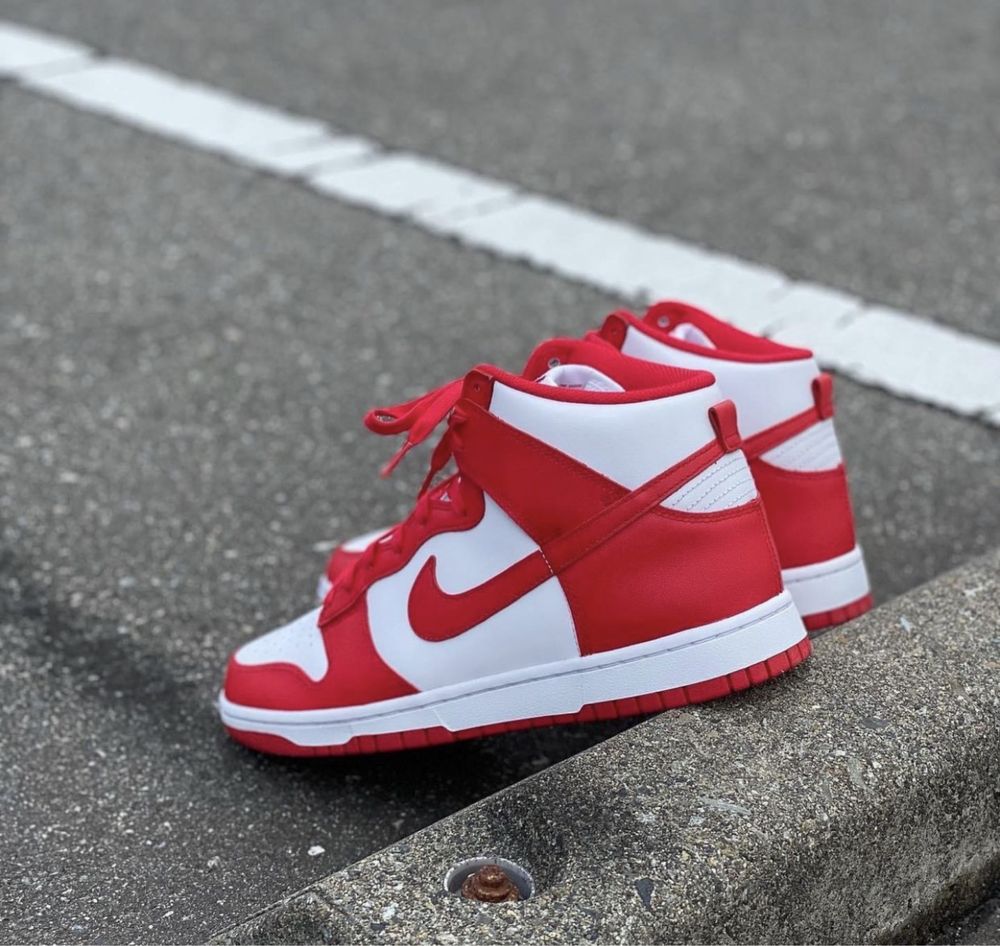 Nike Dunk High Championship White Red ОРИГІНАЛ! рр 42-46