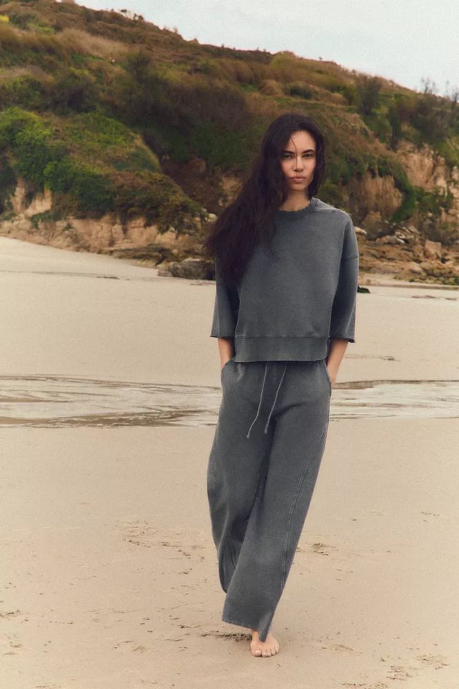 Женский костюм Zara / спортивный базовый женский костюм, оверсайз зара
