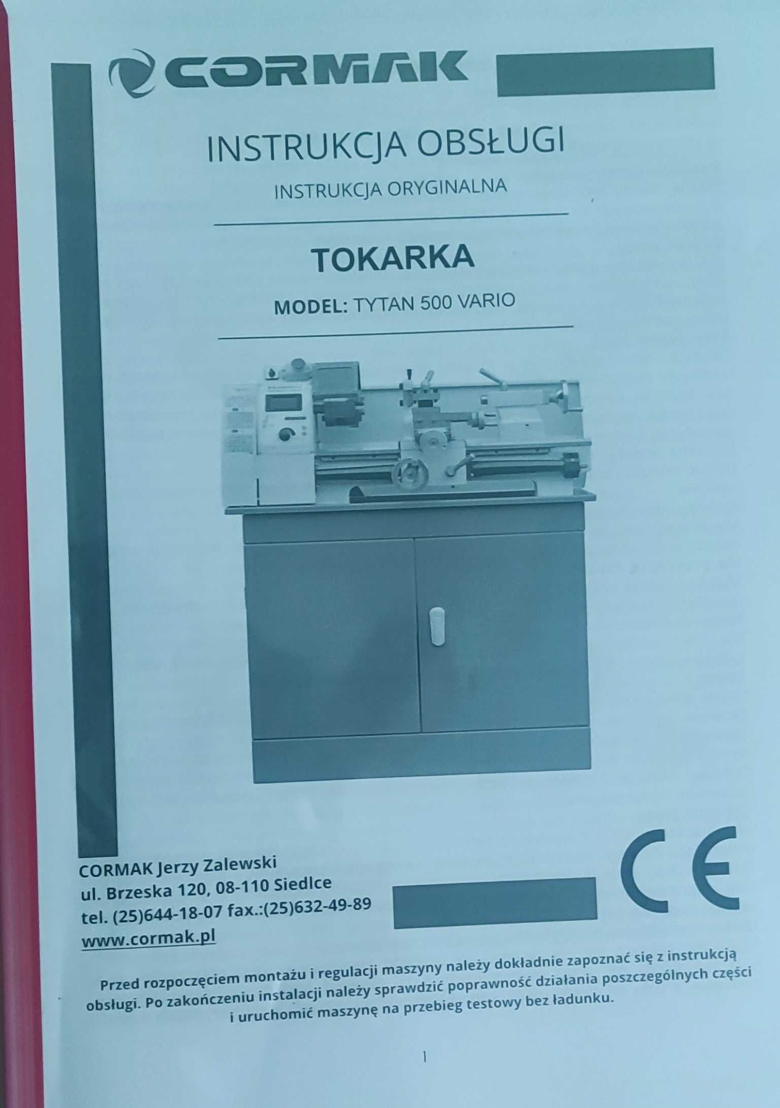 tokarka TYTAN 500 VARIO