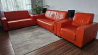 Nowoczesny zestaw skóra 3+2+1 sofa + kanapa + fotel - nowa cena