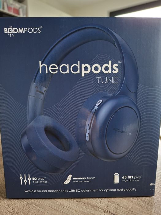 Bezprzewodowe słuchawki nauszne Boompods