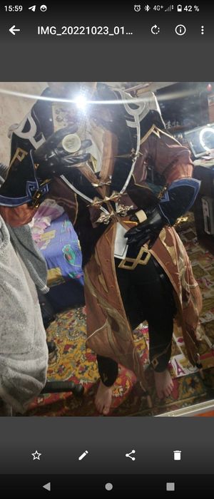 Косплей костюм Чжун Ли из Геншин Импакт