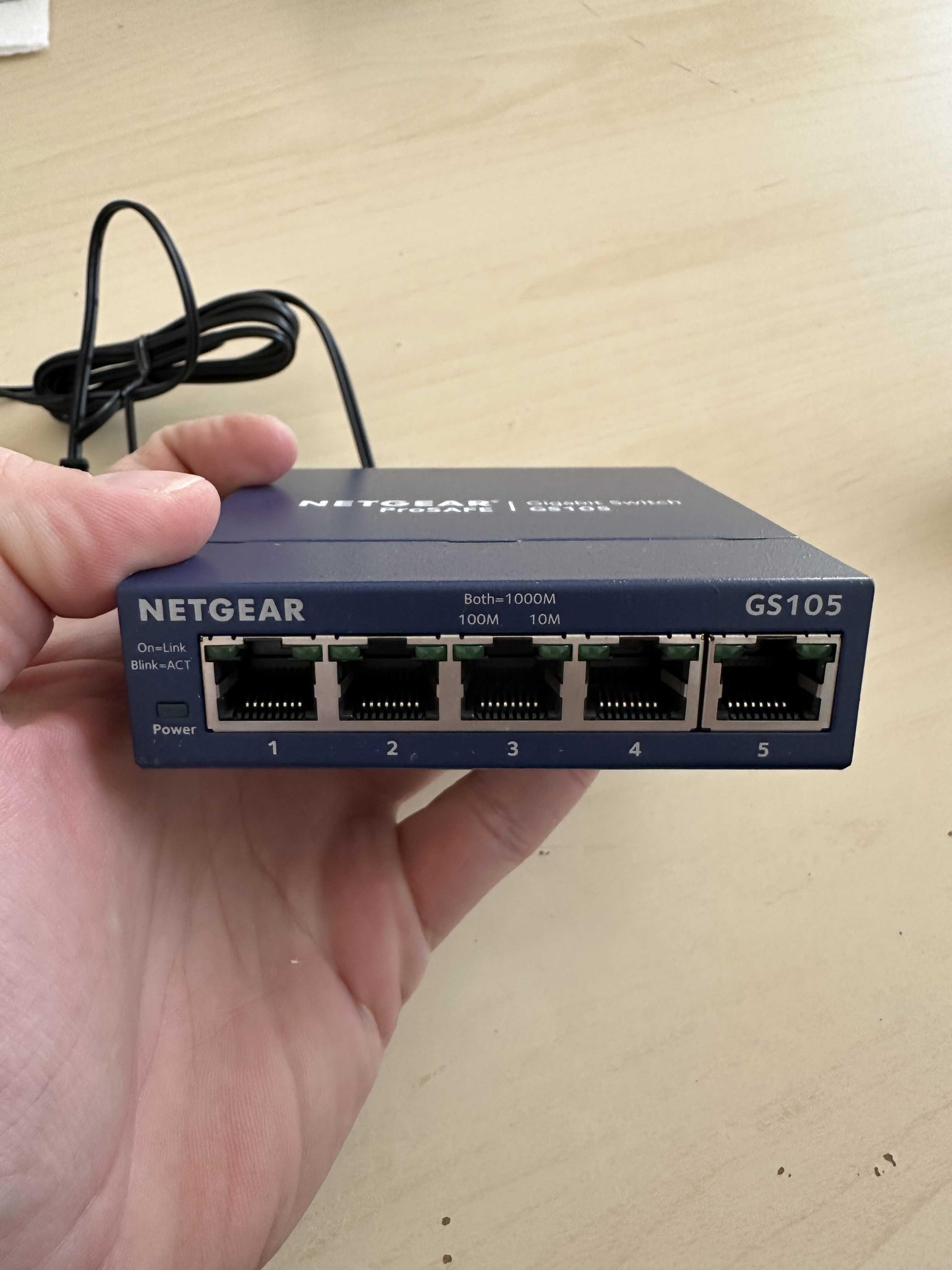 Switch NETGEAR ProSafe GS105 V5, 5 Portów GIGABITOWYCH RJ45