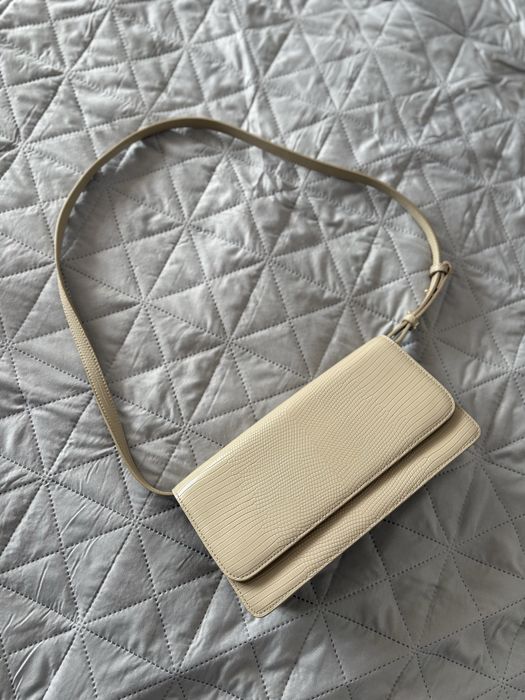 Сумка Estro натуральна шкіра під рептилію (бежева)