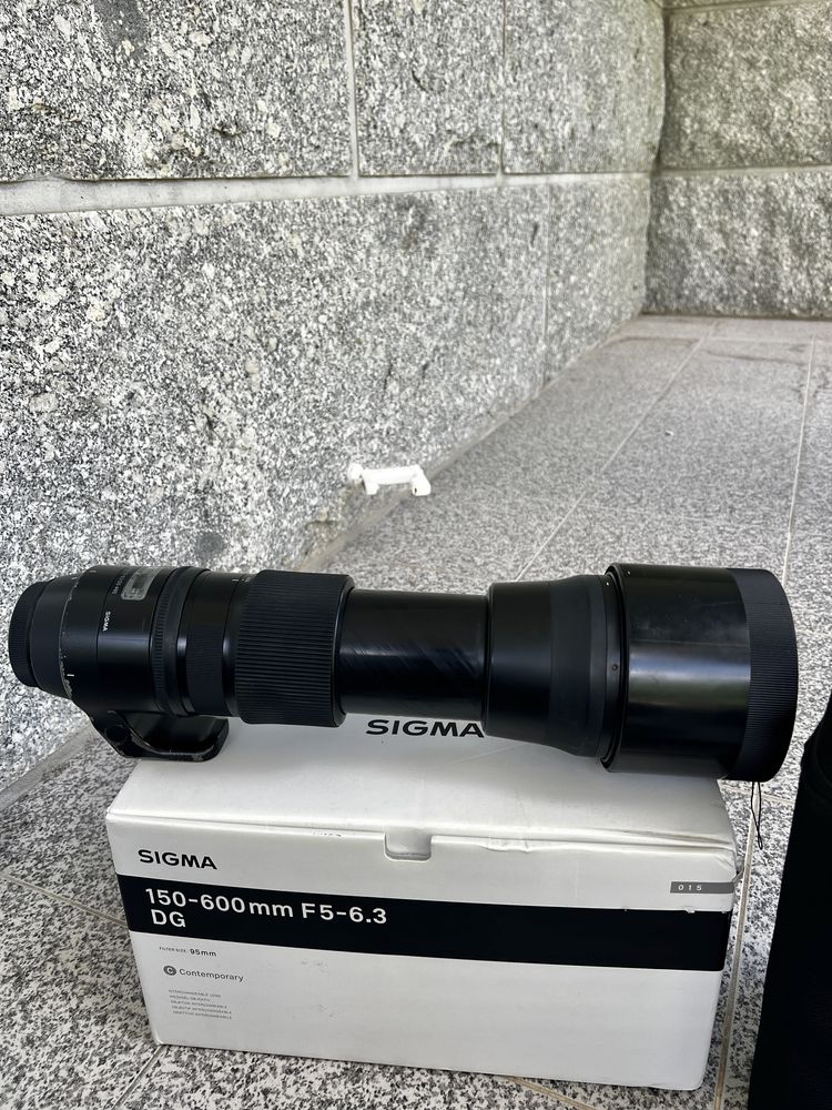 Canon Sigma 150-600mm F5-6.3 DG + Acessórios